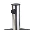 Wheelie - Modern Round Umbrella Base With Stainless Steel Holder - Black - Image 13