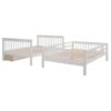 Full Over Full Stairway Bunk Bed With Drawer, Storage And Guard Rail For Bedroom - White - Image 6