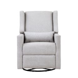 Pronto - Swivel Glider Recliner With Pillow - Blanco