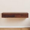 Lunar - 2 Drawer Wall Mounted Console - Brown - Image 10