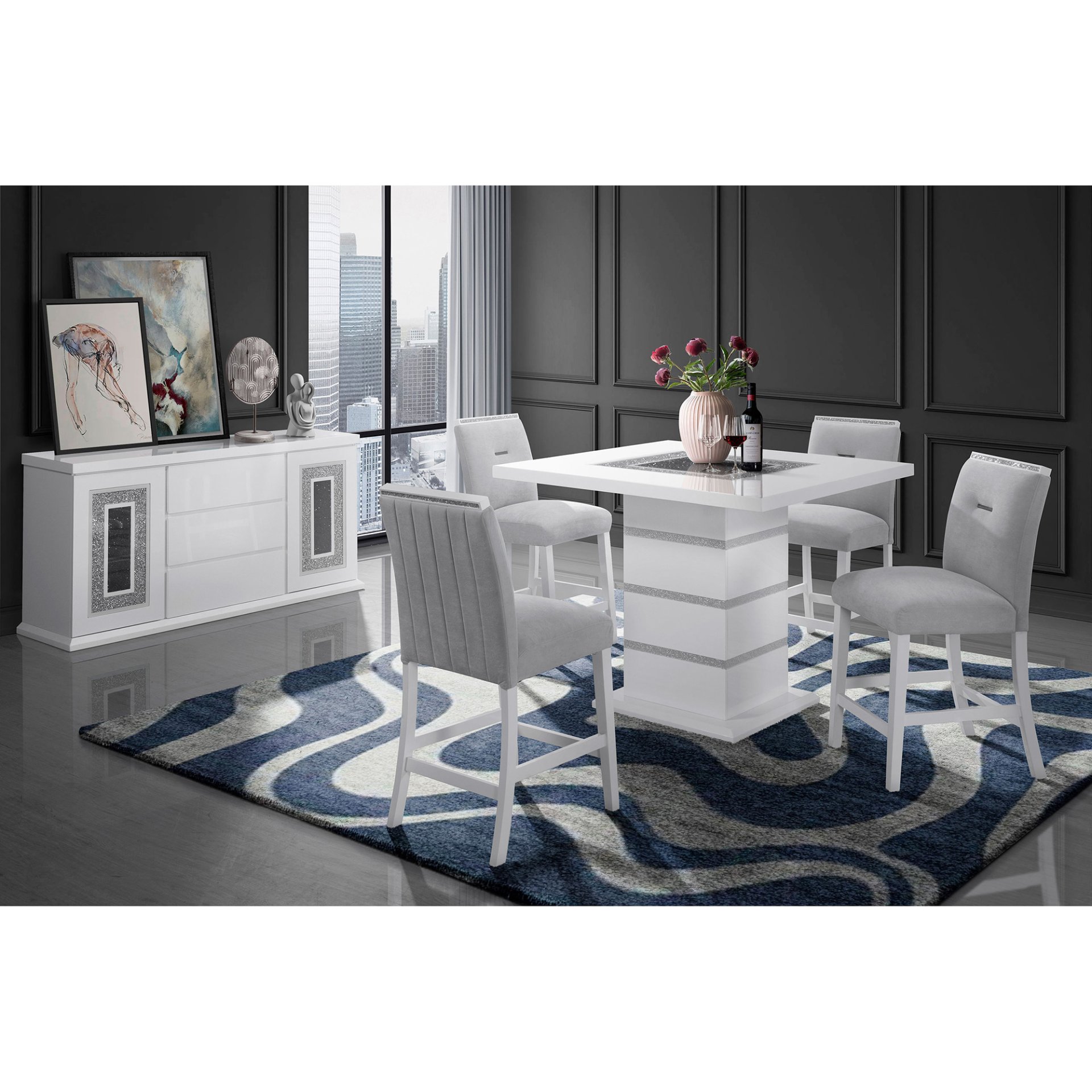 Ariya - Bar Stools (Set of 2) - Gray - Image 2