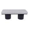 Upholstered Bench With Black Chunky Legs Boucle Contemporary Style Bed-End Bench For Bedroom Living Room - Light Gray - Image 6