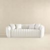 Markus - Mid-Century Modern Luxury Tight Back Couch - White - Image 2
