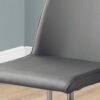 Dining Chair, Side, Upholstered For Dining Room, Contemporary / Modern (Set of 2) - Gray - Image 2