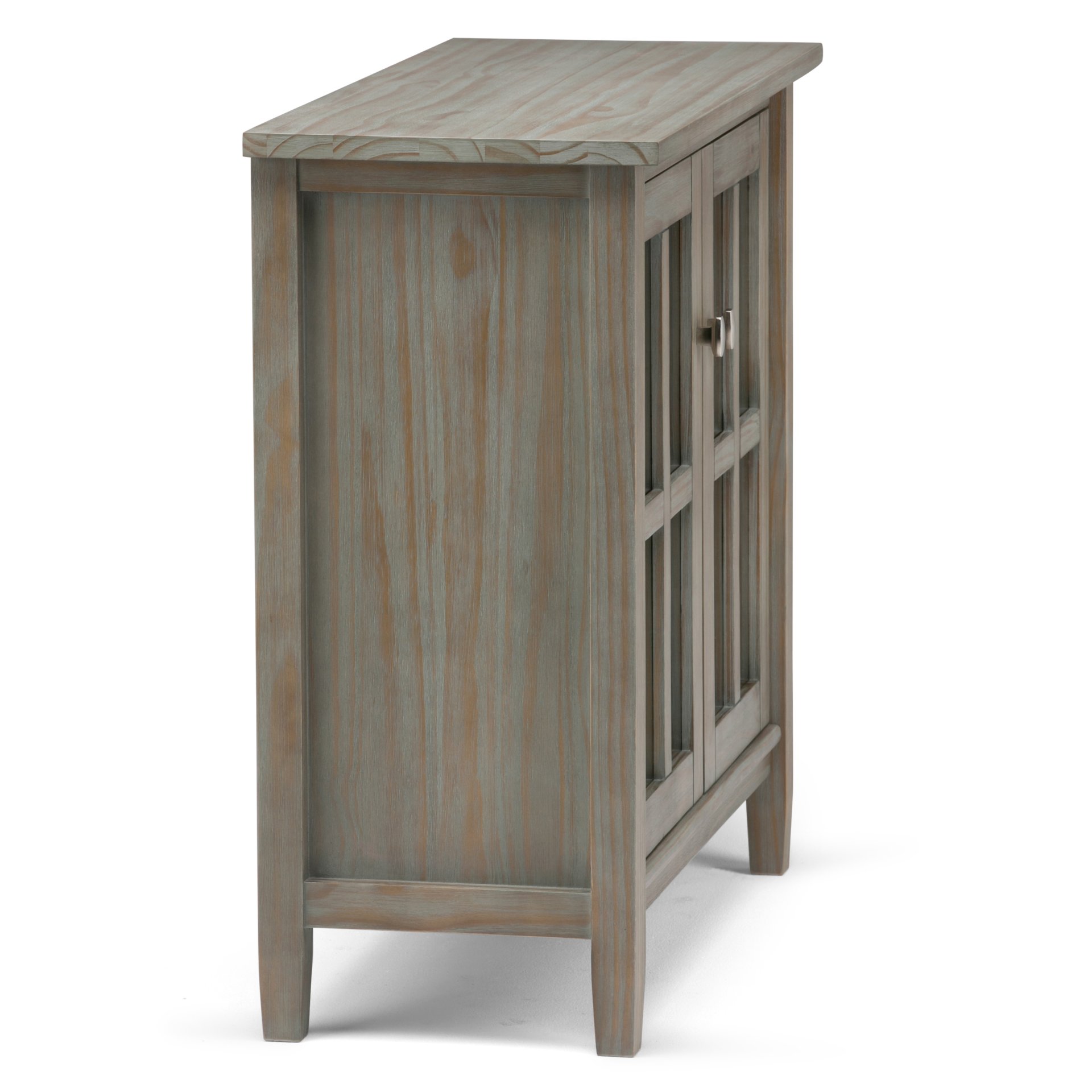 Warm Shaker - Low Storage Cabinet - Distressed Gray - Image 6