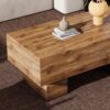 Rectangular Coffee Table - Wood - Image 9