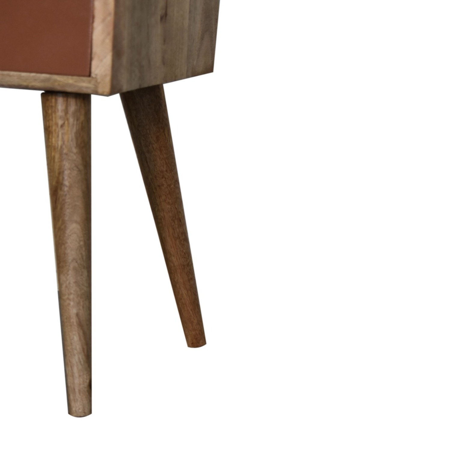 Mini Hand Painted Bedside Table - Brick Red - Image 19