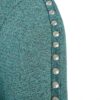 Swivel Chair With Foam Cushion And Pewter Nailhead Trim Upholstery, Solid Wood Frame - Green - Image 8