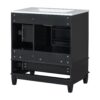 30" Bathroom Vanity With Sink, 1 Door With Shelf And 3 Drawers, Soft Close Door - Black - Image 19