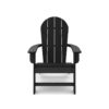 Adirondack Chair Premium HDPE Poly Lumber For Pool, Patio, And Garden Elegance - Black - Image 3