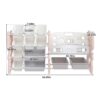 Kids Toy Storage Organizer With 2 Tier Bookshelf And 12 Toy Bins - Pink - Image 3