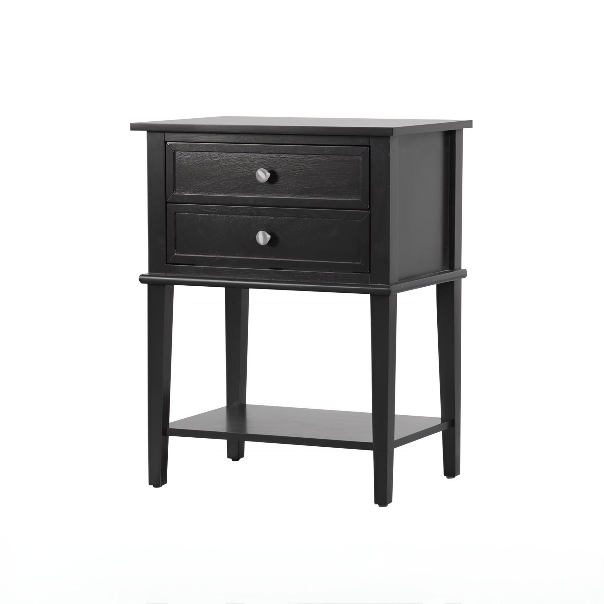 Vibrant Contemporary Nightstand - Black - Image 6