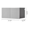 Astro Series - Metal Wall Storage Cabinet With Soft Closing Drawers - Metallic Gray - Image 3