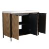 Modern Freestanding Bathroom Vanity With Resin Sink & Soft Close Doors - Light Coffee - Image 17