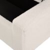 Textured Boucle Ottoman Bench With Hinged Lid For Seating And Storage - Beige - Image 15