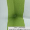 2 Piece High Back Chair Cushion Set, Tufted Patio Or Rocking Chair Cushions For Garden Or Porch - Kiwi / White - Image 6