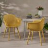 Lotus - Chair (Set of 2) - Yellow - Image 4