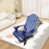 Outdoor Or Indoor Children Adirondack Chair - Blue - Image 2