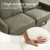 Mid Century Modern Loveseat Sofa With USB Ports, Removable Pillow Cover - Green - Image 5