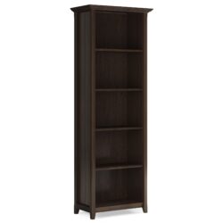 Acadian - 5 Shelf Bookcase - Brunette Brown