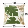 Autumn Vibes Leaf Accent Pillow With Matching Back - Green - Image 6