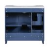 Bathroom Vanity, Transitional Style Bathroom Cabinet With Resin Sink, Single Bathroom Cabinet, With 2 Drawers And 1 Adjustable Storage Shelf, 2 Soft-Close Doors - Navy Blue - Image 24