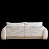 Lamb's Wool 2 Seater Cushion Sofa Comfortable Sofa For Living Room Bedroom And Other Casual Spaces Lamb's Wool Sofa With 2 Cushions And 2 Ball Pillows (Set of 2) - Beige - Image 13