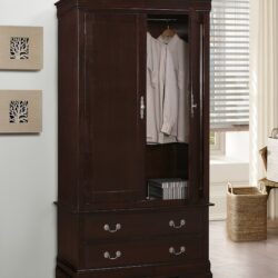 Storage Armoire Elegant - Cappuccino