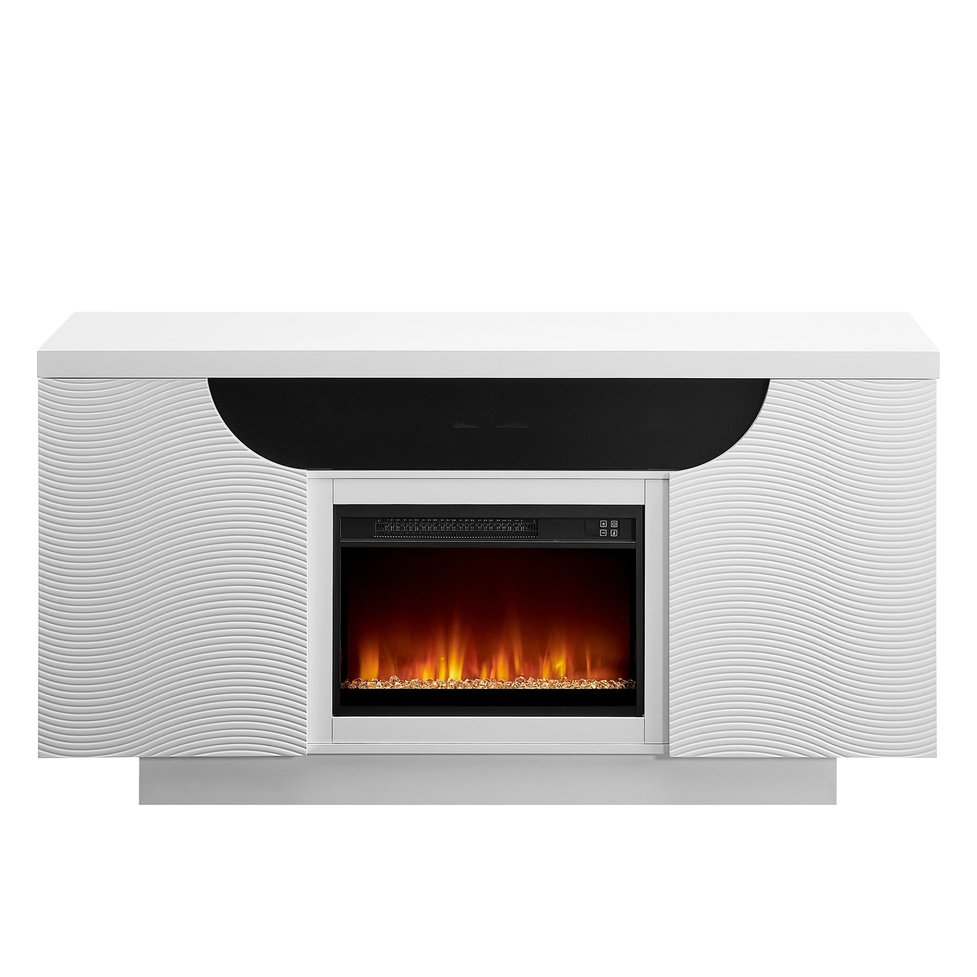 Alessia - Fireplace With 15 Temperature Settings - White - Image 7