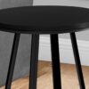 Accent Table, Side, Round Contemporary & Modern - Black - Image 3