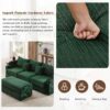 Modern Style 3 Seater Sofa Sectional Sofa Couch With Storage Space, A Movable Ottoman, Two USB Ports, Two Cup Holders, A Phone Holder For Living Room - Green - Image 19