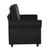 Pull Out Sofa Bed Loveseat Sleeper With Twin Size Memory Mattress With Two USB Ports For Living Room Spaces - Black - Image 16