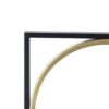 Eclectic Styling Metal Beaded Wall Mirror With Contemporary Design For Bedroom, Liveroom & Entryway - Golden Black - Image 8
