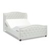 Fontana - Queen Wingback Upholstered Platform Bed Frame - Antique White - Image 13