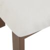 Contemporary 7 Piece Dining Set With Upholstered Armless Chairs And Metal Legs - White / Brown - Image 23