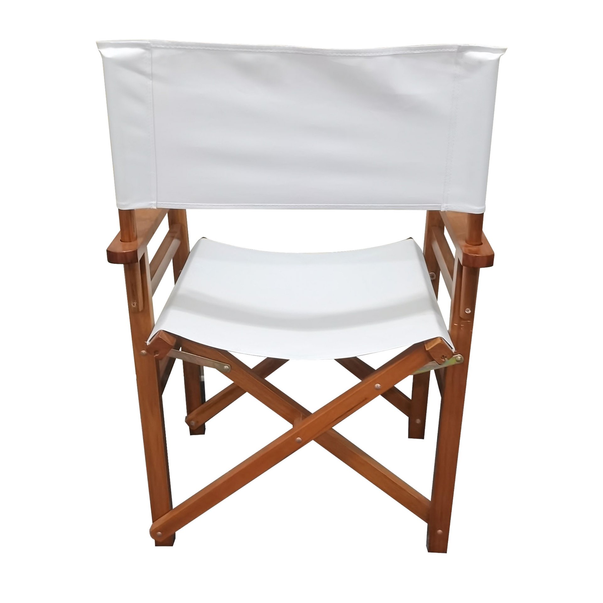Folding Director Chair Canvas (Set of 2) - White - Image 6