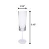 Halo - Oval Unbreakable Tritan Plastic Champagne Flutes (Set of 4) - Clear - Image 3