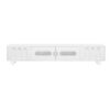 Modern TV Stand For TVs Up To 80", Entertainment Center & Glass Door, 2 Drawers And Cabinets, Wood TV Storage Cabinet With Solid Wood Legs And Metal Handles For Living Room - White - Image 11