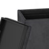 Rockwood - Cube Storage Ottoman With Tray - Distressed Black - Image 3
