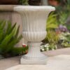 Classic Italian Urn Planter - Antique White - Image 2