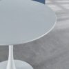 Tulip Table Mid-Century Dining Table For 4-6 People With Round MDF Table Top, Pedestal Dining Table, End Table Leisure Coffee Table - White - Image 8