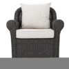 Amaya - Outdoor Swivel Rocker Chair With Water Resistant Cushions - Brown / Beige - Image 5