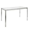 Fuji Foster - Contemporary Dining Set l, Glass 5 Piece - White - Image 3