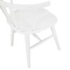 Edo - 5 Piece Dining Set, Trestle Dining Table With 4 Windsor Chairs - White - Image 6