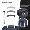 2 Piece Luggage Sets Lightweight Suitcase, Spinner Wheels, (20/14) - Black - Image 5