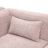 Modern Upholstered L Shape Sofa With 2 Chaise Lounges And Five Back Pillows Boucle Fabric - Pink - Image 26
