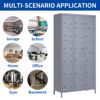 Lockers 18 Door With Lock For Employees, Storage Cabinet For Home Gym Office School Garage - Gray - Image 8