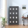 12 Door Lockers With Lock For Secure Storage - Black - Image 2