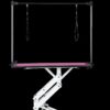 Hydraulic Pet Grooming Table With"H" Arm - Pink - Image 4