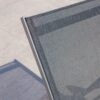 Outdoor Chaise Lounge With Mesh Back And Metal Frame - Black - Image 7